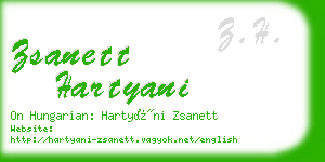 zsanett hartyani business card